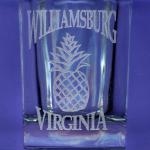 W68     $3.00

The sign of hospitality in Williamsburg is the pineapple. Enjoy this laser-cut pineapple shot glass.