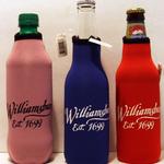 HG204

Zippered bottle suits keep beverages cold.